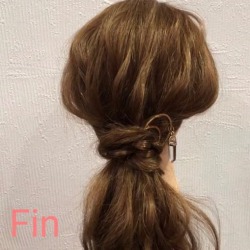 ゴム隠しするだけでこなれ感抜群!ゴム隠し×ポニーテールアレンジ ヘアアレンジ ロングヘア