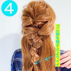 いつものハーフアップより大人っぽい☆落ち着いた印象にしてくれる、くるりんぱ×三つ編みのハーフアップアレンジ　ヘアアレンジ　ロングヘア