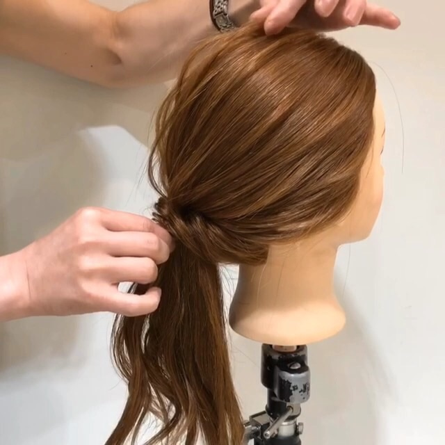 ヘアアレンジ初心者さんにおすすめ◎初めてでも出来る王道ポニーテール4