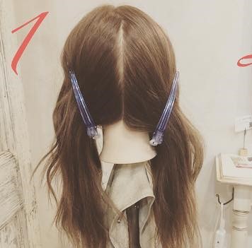 ロングヘアもすっきりまとまる◎簡単三つ編み1