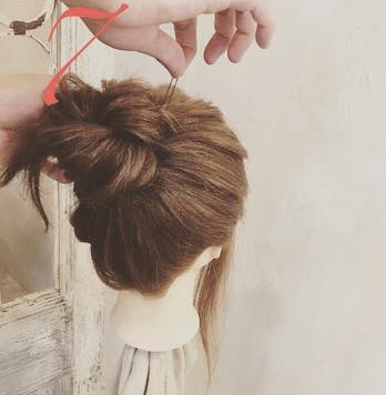 お団子☆マフラーにも浴衣にも似合う万能ヘアアレンジ☆7