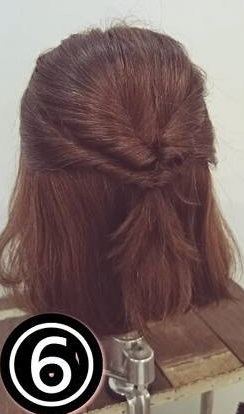 ボブヘアアレンジに革命！簡単なstepでカワイイを♪6