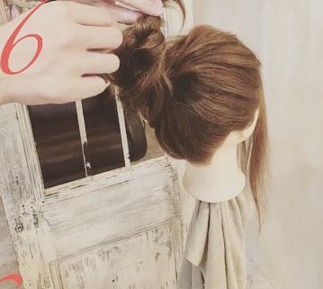 お団子☆マフラーにも浴衣にも似合う万能ヘアアレンジ☆6