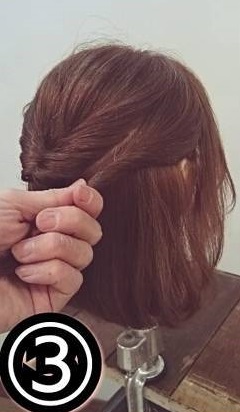 ボブヘアアレンジに革命！簡単なstepでカワイイを♪3