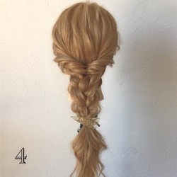 複雑な編み込みなし 初心者さんでもできる編み下ろしアレンジ ヘアレシピ 頭美人