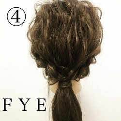 ウェディングにぴったり！三つ編みだけで出来ちゃうシンプルローポニー　ヘアアレンジ　ロングヘア