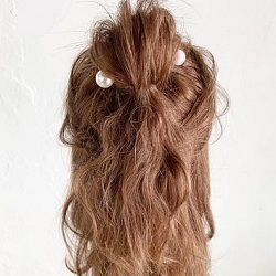 ゴムだけで出来る!ピンなしで完成するハーフアップアレンジ ヘアアレンジ ミディアムヘア