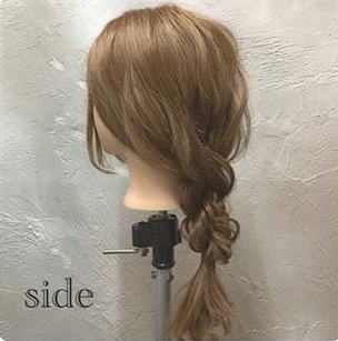 こなれヘアゆるっとまとめ髪♪side