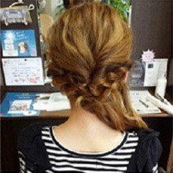 5分でできる☆華やかワンサイドダウンアレンジ　ヘアアレンジ　ロングヘア