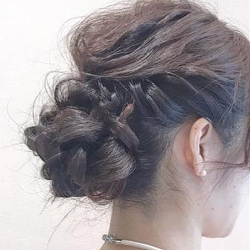 上品さトップレベル↑編み目の可愛い王道お呼ばれアレンジ♡ ヘアアレンジ ロングヘア