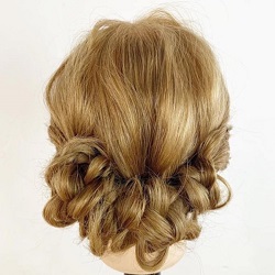 三つ編みとくるりんぱで作る♪凝ってる風ギブソンタックアレンジ ヘアアレンジ ロングヘア