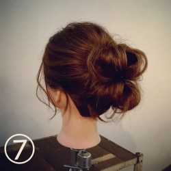 オトナ可愛い☆子供っぽくならないボリュームお団子アレンジ ヘアアレンジ ロングヘア