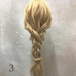 ロープ編みで編みおろしヘアアレンジ♪ ヘアアレンジ ロングヘア