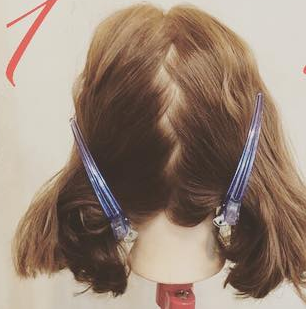 半端ボブさん向け◎首回りをスッキリさせるこなれヘアアレンジ1