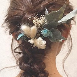 2次会で映える!バックスタイルが華やかな四つ編みヘアアレンジ☆ ヘアアレンジ ロングヘア