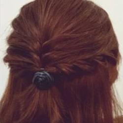 綺麗めハーフアップ☆オフィスでも使えるスッキリアレンジ　ヘアアレンジ　ショートヘア