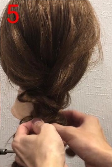 巻かなくてもオシャレ☆抜け感たっぷり三つ編みアレンジ5