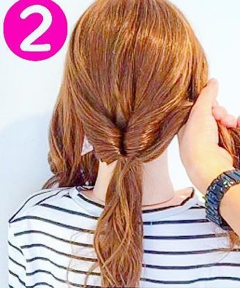 忙しい朝でもすぐに出来る♪ヘアピン不要の簡単くるりんぱアレンジ♡2