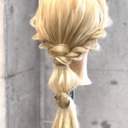 気分はプリンセス♪ジャスミン風ロープ編みアレンジ☆ ヘアアレンジ ロングヘア