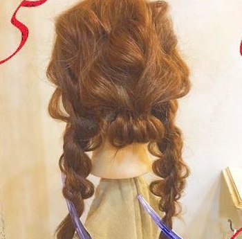 ロングヘアにおすすめ!ロープ編みで簡単まとめ髪アレンジ☆5