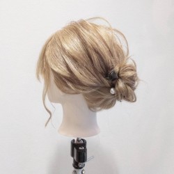 シルエットが綺麗!逆りんぱでできる大人お団子風ヘア♪ ヘアアレンジ ロングヘア