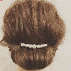 シックにまとまる*エレガンスさ満点の大人お呼ばれアレンジ ヘアアレンジ ロングヘア