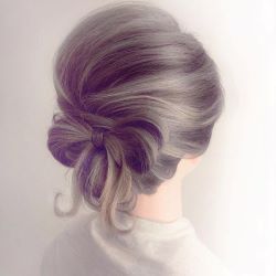 和洋折衷♥可愛いけど大人っぽいさりげないリボンアレンジ ヘアアレンジ ロングヘア