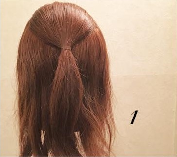 ヘアアクセサリーなしでも可愛い！ビッグリボンヘアアレンジ♡1