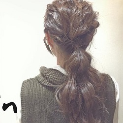 アクセサリーがなくても映える髪に!波ウェーブとロープ編みで出来るこなれアレンジ☆ ヘアアレンジ ロングヘア