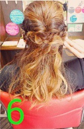 カッコよさと可愛さを兼ね備えたハーフアップヘアアレンジ☆6