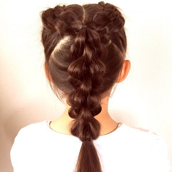 女の子のママさん必見!元気可愛いプルスルーブレイドアレンジ♪ ヘアアレンジ 子供