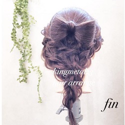 ヘアアクセサリーなしでも可愛い!ビッグリボンヘアアレンジ♡ ヘアアレンジ ロングヘア