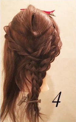 ヘアアクセサリーなしでも可愛い！ビッグリボンヘアアレンジ♡4