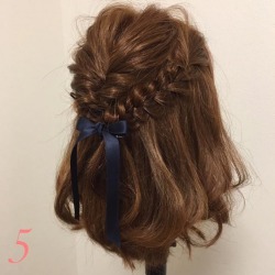 初級編 ミディアムヘアのハーフアップ 忙しい朝でも簡単ヘアアレンジ ヘアレシピ 頭美人