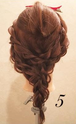 ヘアアクセサリーなしでも可愛い！ビッグリボンヘアアレンジ♡5