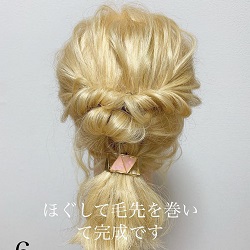 ボブでもくるりんぱでかわいく豪華見え♡いつでも簡単ポニテアレンジ♪ ヘアアレンジ ミディアムヘア