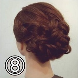 三つ編みでしっかり留まって崩れにくい☆これで安心パーティーアレンジ♪ ヘアアレンジ ロングヘア