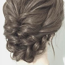 くるりんぱと三つ編みで!華やか綺麗なお呼ばれアップスタイル♪ ヘアアレンジ ロングヘア