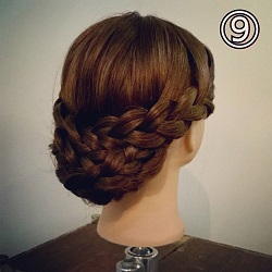 毛量が多くても安心☆360°どこからみてもきれいな三つ編みアップアレンジ! ヘアアレンジ ロングヘア