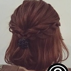 編み込み×くるりんぱ×ハーフアップでつくるボブさん向けアレンジ♡ ヘアアレンジ ロングヘア