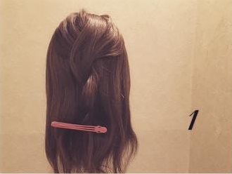 ヘアアクセが無しでも一番目立てる！リボンヘアアレンジ☆１