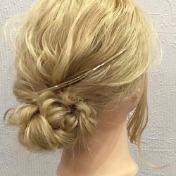 毛量が少ない方にぴったり!くるりんぱと三つ編みで作るギブソンタック☆ ヘアアレンジ ロングヘア