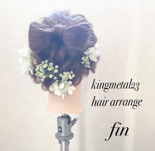 ヘアアクセなしでも超映える!華やかビックリボンアレンジ☆fin