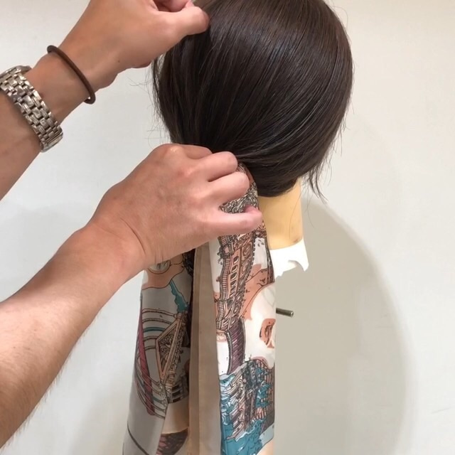 ボブ×スカーフ　これ一つ知ってるだけで違う!センシュアルなヘアアレンジ☆7