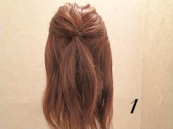 ヘアアクセなしでも超映える!華やかビックリボンアレンジ☆1