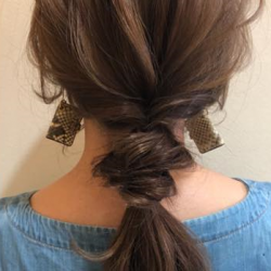 くるりんぱで作る大人かわいいローポ二アレンジ♡ ヘアアレンジ ロングヘア