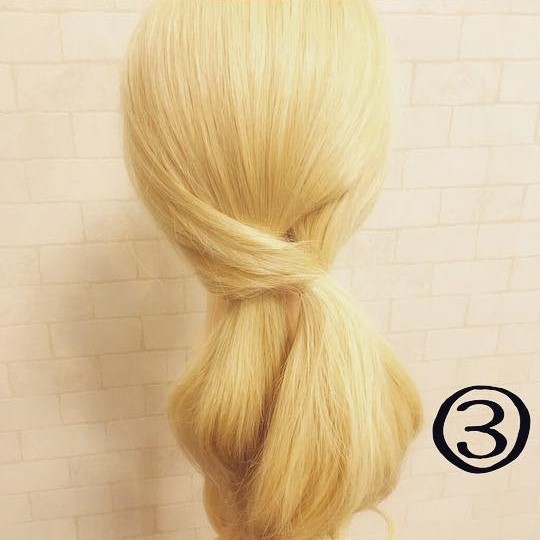 5分で簡単！ヘアゴム２つだけでできるローポニアレンジ♪☆３