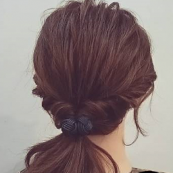 ねじってくるりんぱするだけ!いつもの何倍も可愛いポニテアレンジ❀ ヘアアレンジ ロングヘア