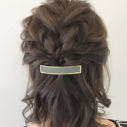 ボブでもできる♪三つ編みで作るハーフアップアレンジ　ヘアアレンジ　ショートヘア