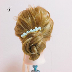 三つ編みしてお団子にするだけ!不器用さんにオススメのアップスタイルヘア ヘアアレンジ ロングヘア